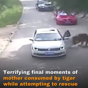 Terrifying final moments of mother consumed by tiger while attempting to rescue daughter taken by the beast