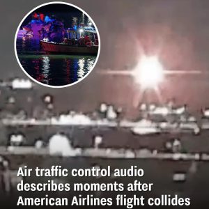 Air traffic control audio describes moments after American Airlines flight collides in mid-air with helicopter