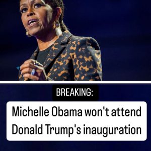 Michelle Obama won’t attend Donald Trump’s inauguration