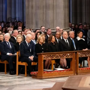 Kamala Harris Shares a Trump-less Photo of Presidents at Jimmy Carter’s Funeral